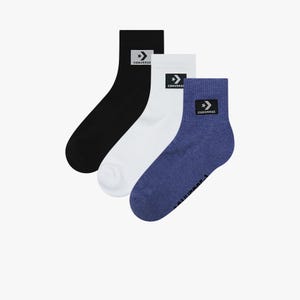 Stacked Patch 3 Packs Quarter Socks