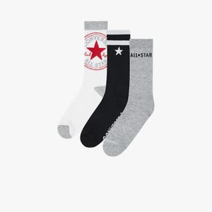 3 Packs Oversized Chuck Patch Crew Socks