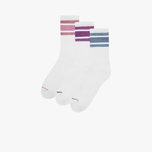 3 Packs Sparkle C-Star Half Crew Socks